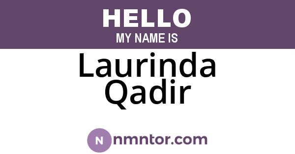 Laurinda Qadir
