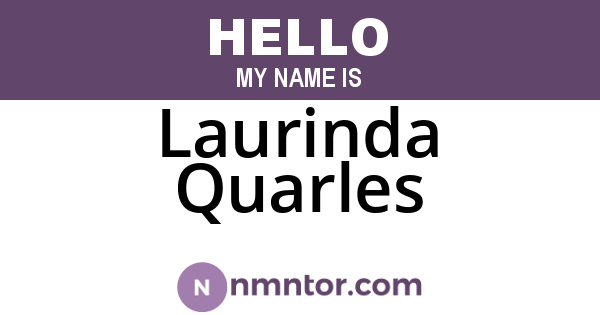 Laurinda Quarles