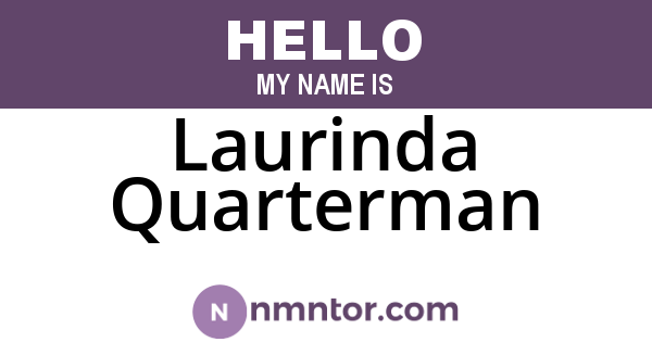 Laurinda Quarterman