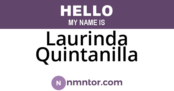 Laurinda Quintanilla