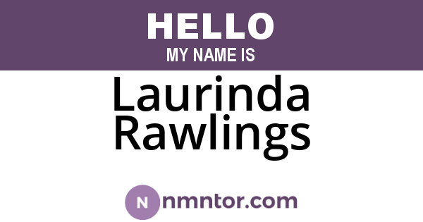 Laurinda Rawlings