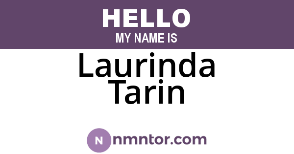 Laurinda Tarin
