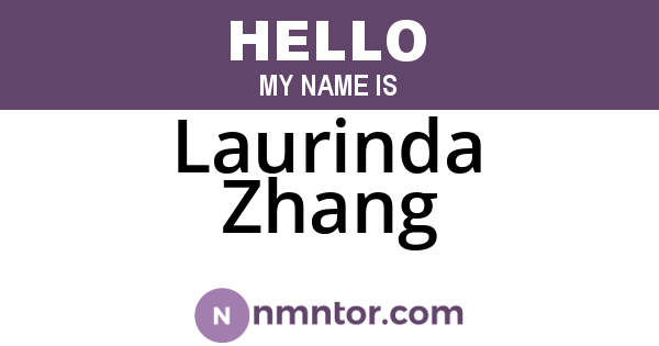 Laurinda Zhang