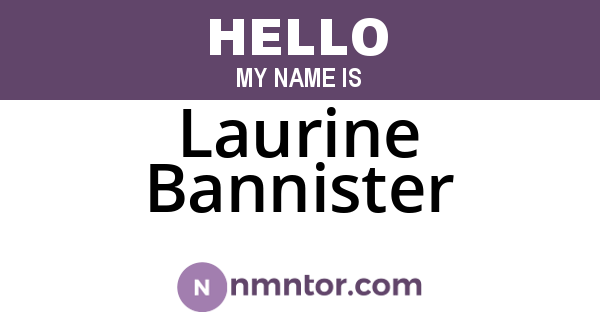 Laurine Bannister