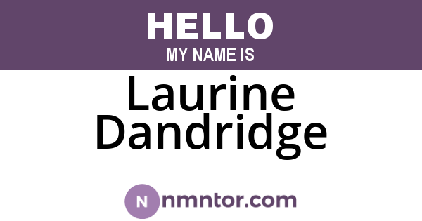 Laurine Dandridge