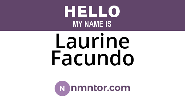 Laurine Facundo