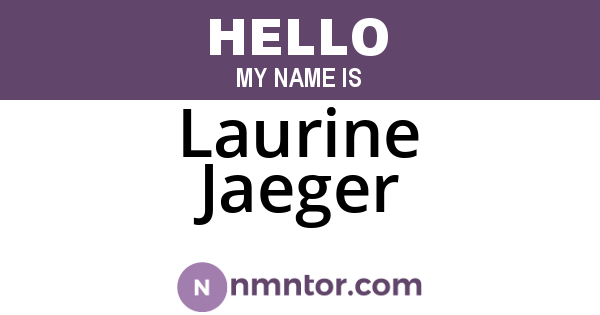 Laurine Jaeger