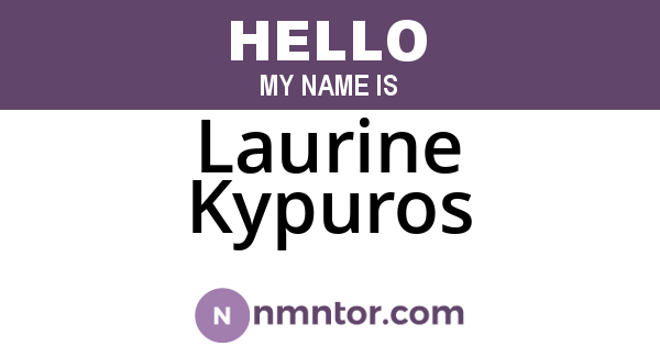 Laurine Kypuros