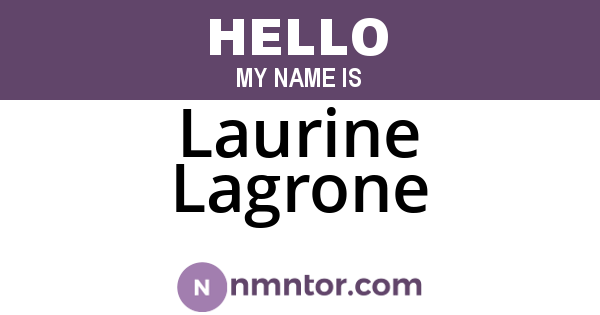 Laurine Lagrone