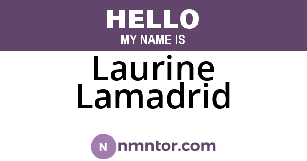 Laurine Lamadrid