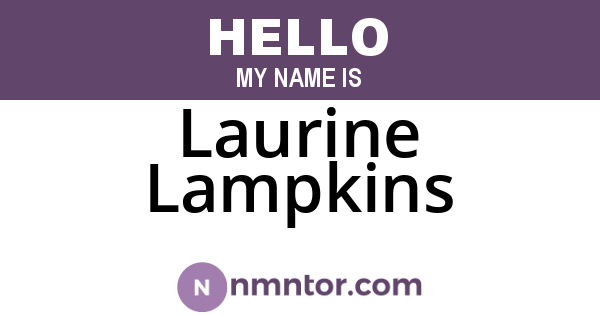 Laurine Lampkins