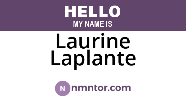 Laurine Laplante
