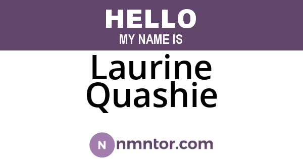 Laurine Quashie