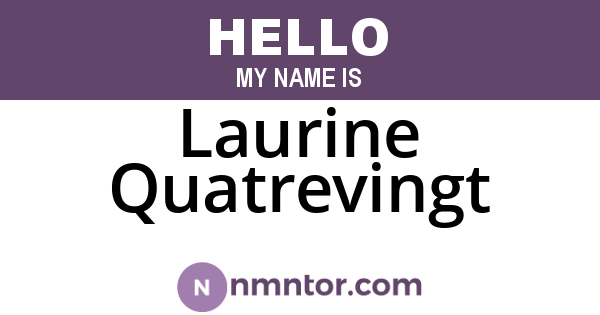 Laurine Quatrevingt