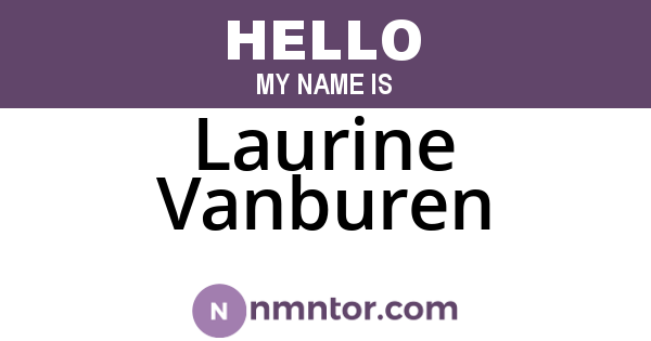 Laurine Vanburen