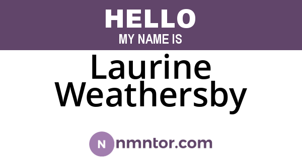 Laurine Weathersby