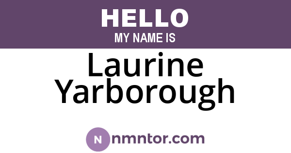 Laurine Yarborough