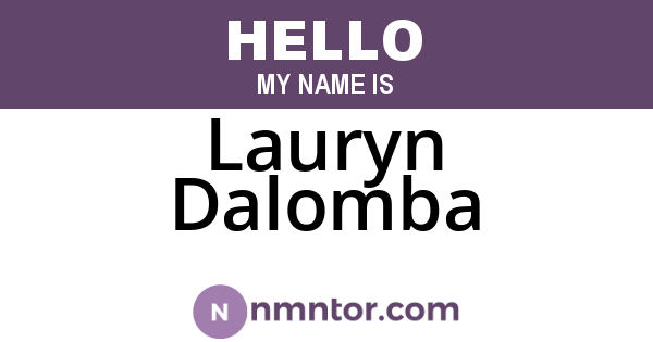 Lauryn Dalomba