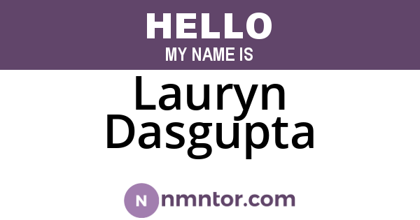 Lauryn Dasgupta