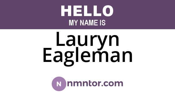 Lauryn Eagleman