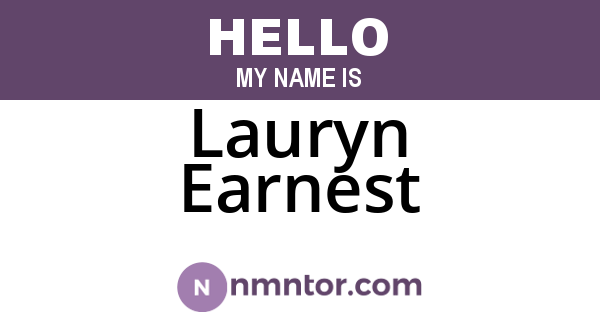 Lauryn Earnest