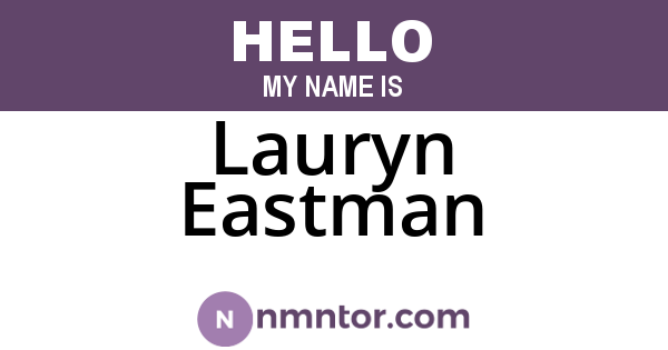 Lauryn Eastman