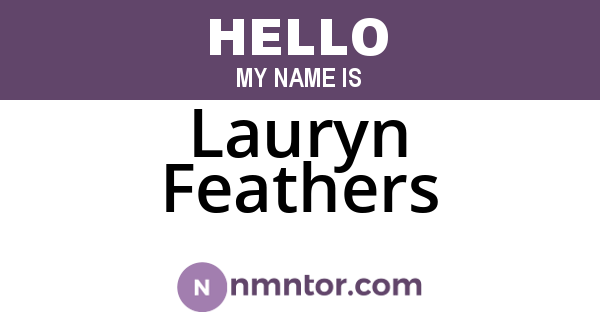Lauryn Feathers