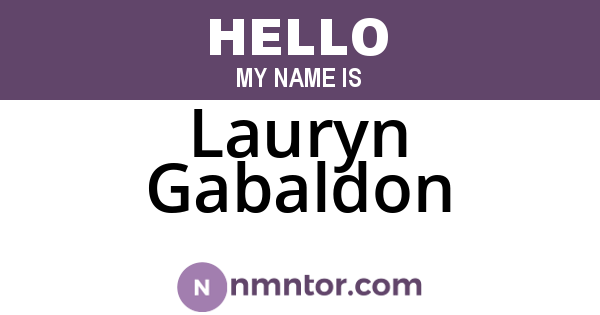 Lauryn Gabaldon