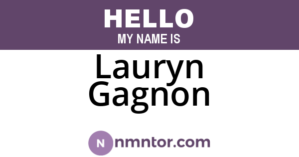 Lauryn Gagnon