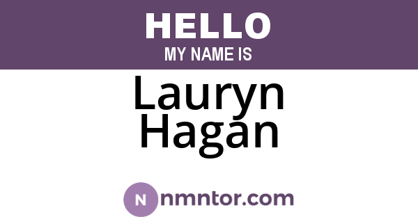 Lauryn Hagan