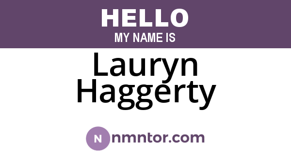Lauryn Haggerty