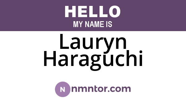 Lauryn Haraguchi