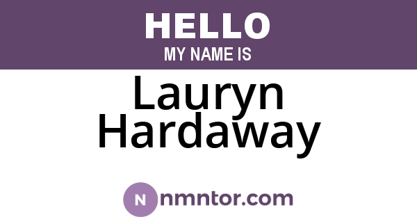 Lauryn Hardaway