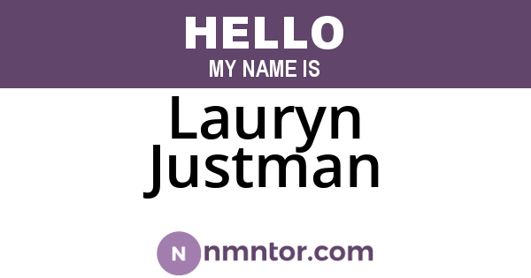 Lauryn Justman