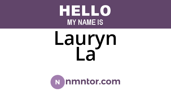 Lauryn La