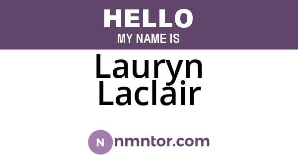 Lauryn Laclair