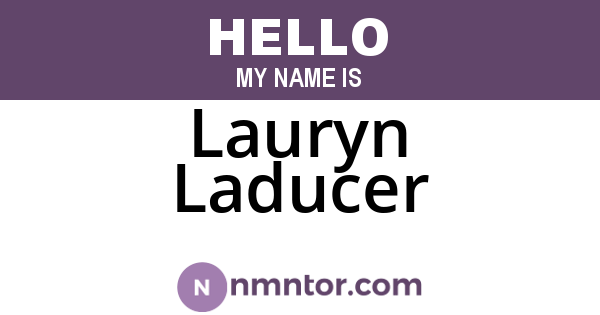 Lauryn Laducer