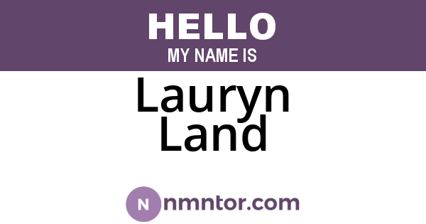 Lauryn Land