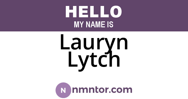 Lauryn Lytch