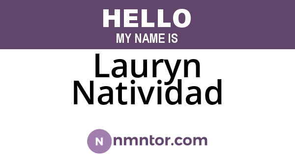 Lauryn Natividad