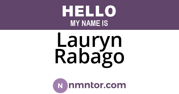 Lauryn Rabago