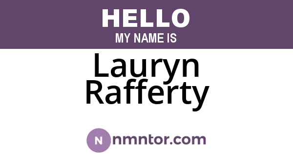 Lauryn Rafferty