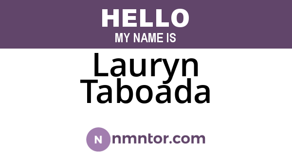 Lauryn Taboada