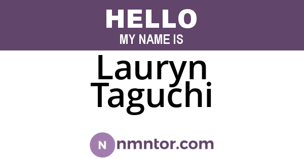 Lauryn Taguchi