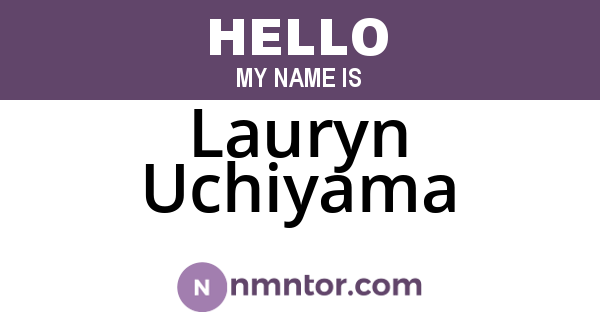 Lauryn Uchiyama