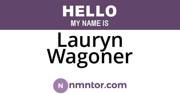 Lauryn Wagoner