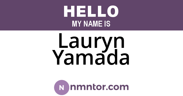 Lauryn Yamada