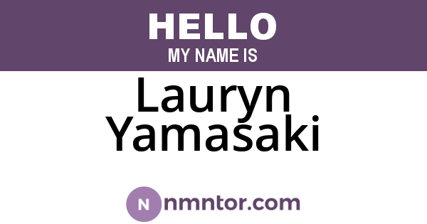 Lauryn Yamasaki