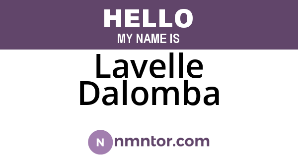 Lavelle Dalomba