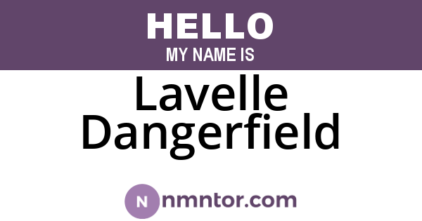 Lavelle Dangerfield